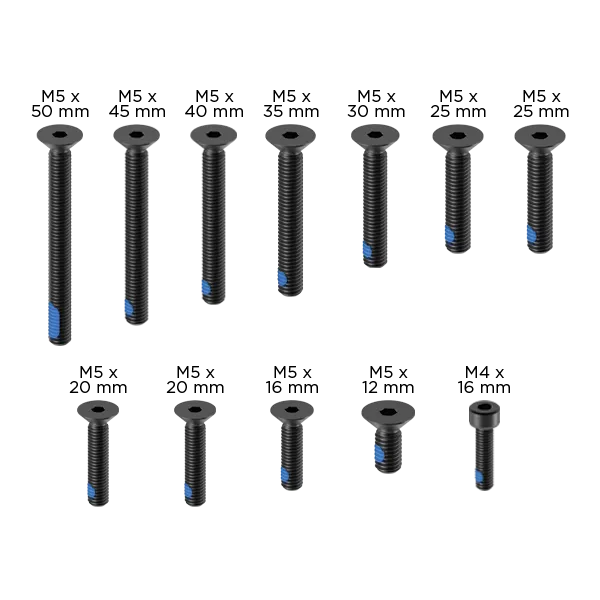 Replacement - PRO Screw Set Black